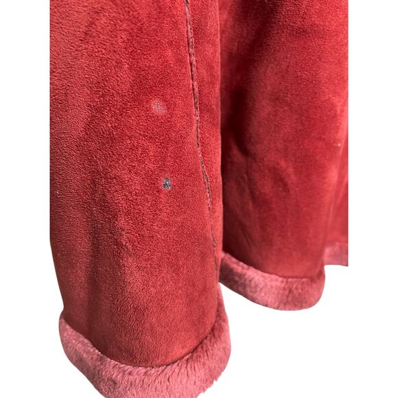 Jones New York Red Women Button Up Coat Size XL - Picture 4 of 8